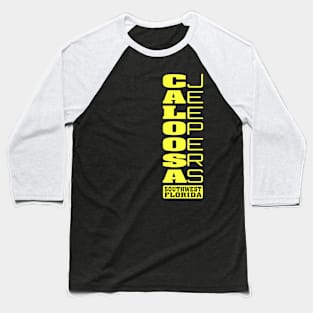 Yellow Vertical Logo Baseball T-Shirt